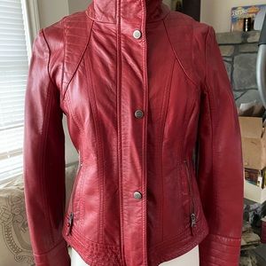 💋 Jessica Simpson faux leather moto jacket Sz. S